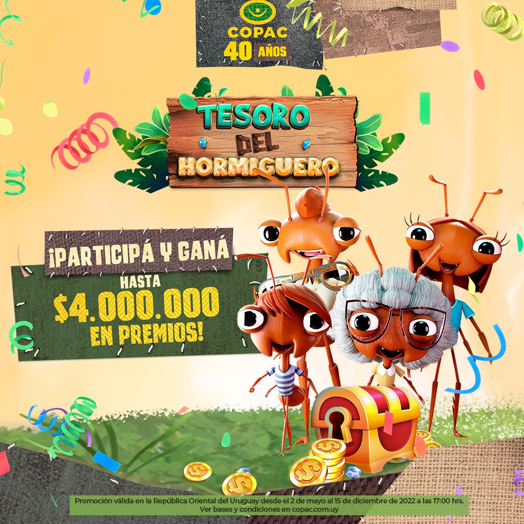 ¡Seguimos generando chances dobles de la promo El Tesoro del Hormiguero!