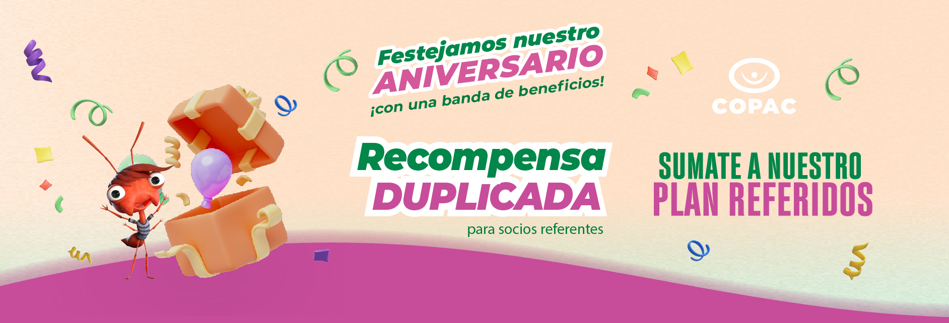  ¡COPAC celebra su aniversario con $1000 por cada referido!
