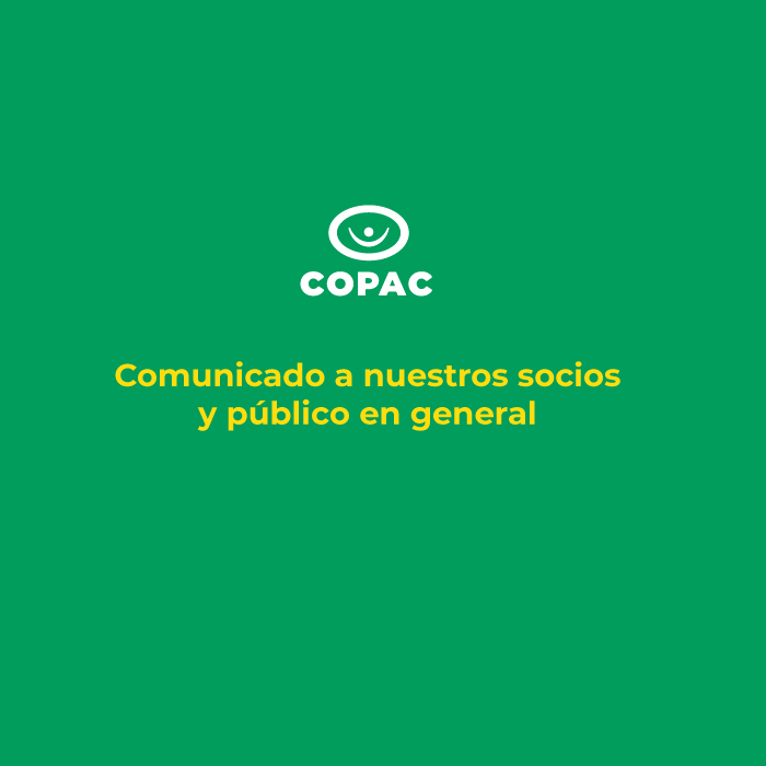 Comunicado a nuestros socios y público en general